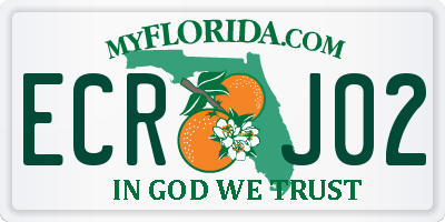 FL license plate ECRJ02