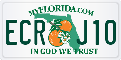FL license plate ECRJ10