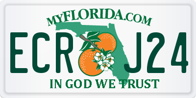 FL license plate ECRJ24