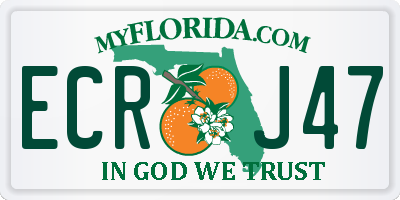 FL license plate ECRJ47