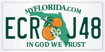FL license plate ECRJ48