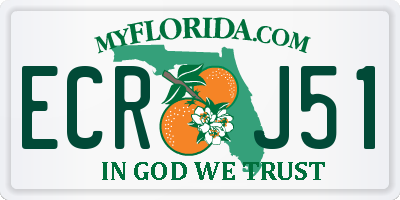 FL license plate ECRJ51