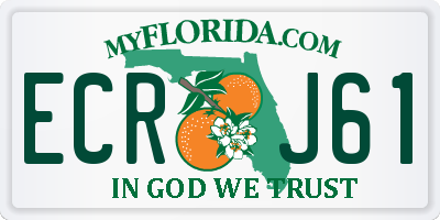 FL license plate ECRJ61