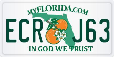 FL license plate ECRJ63