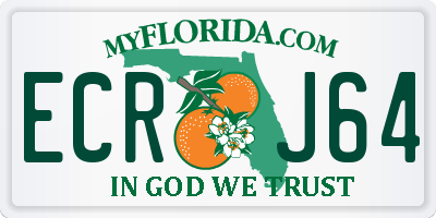 FL license plate ECRJ64