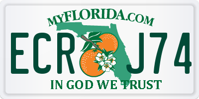 FL license plate ECRJ74