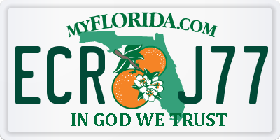 FL license plate ECRJ77