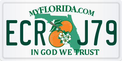 FL license plate ECRJ79