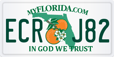 FL license plate ECRJ82