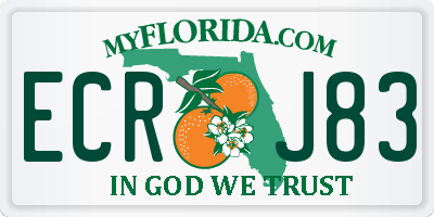 FL license plate ECRJ83