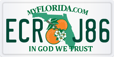FL license plate ECRJ86