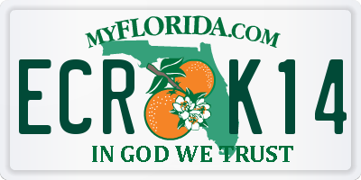 FL license plate ECRK14