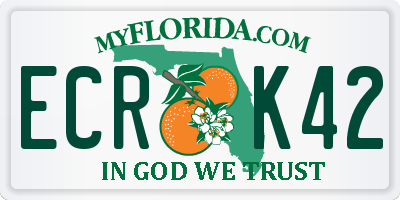 FL license plate ECRK42