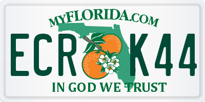FL license plate ECRK44