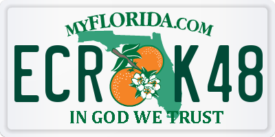 FL license plate ECRK48