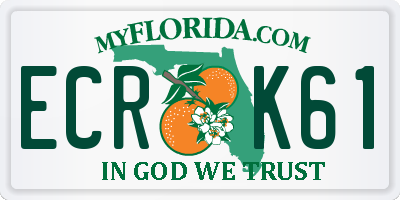 FL license plate ECRK61