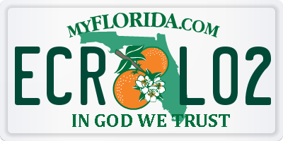 FL license plate ECRL02