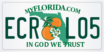 FL license plate ECRL05