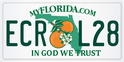 FL license plate ECRL28