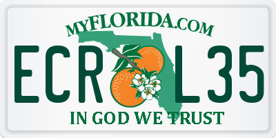 FL license plate ECRL35