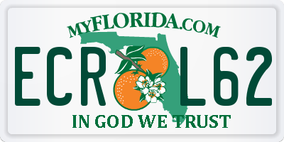 FL license plate ECRL62