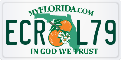 FL license plate ECRL79