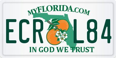 FL license plate ECRL84