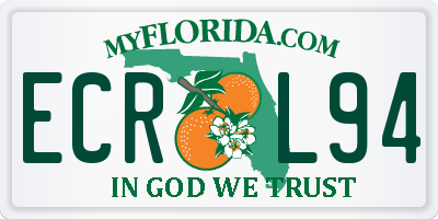 FL license plate ECRL94