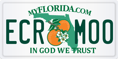 FL license plate ECRM00