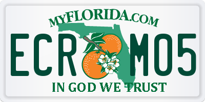 FL license plate ECRM05