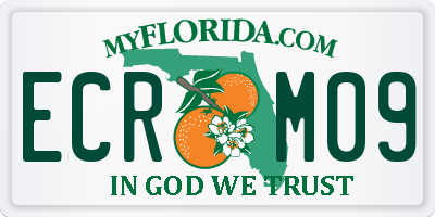 FL license plate ECRM09