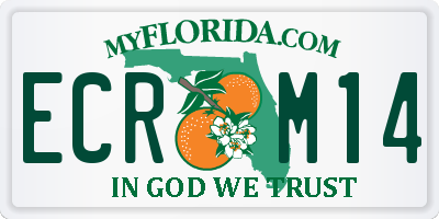 FL license plate ECRM14