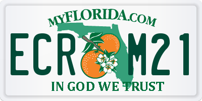 FL license plate ECRM21