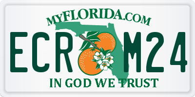 FL license plate ECRM24