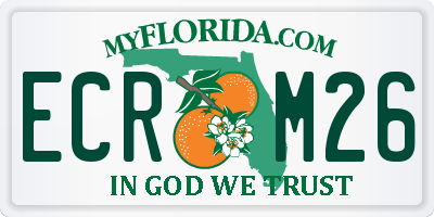 FL license plate ECRM26