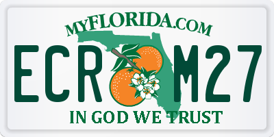 FL license plate ECRM27