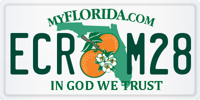 FL license plate ECRM28