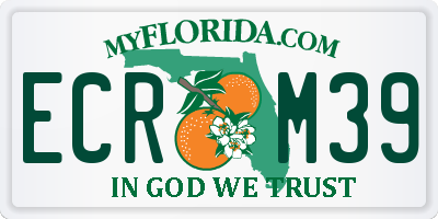 FL license plate ECRM39