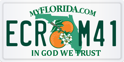FL license plate ECRM41