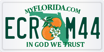 FL license plate ECRM44