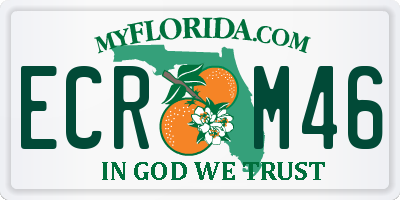 FL license plate ECRM46