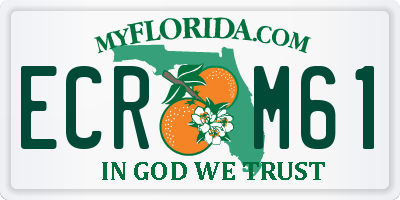 FL license plate ECRM61