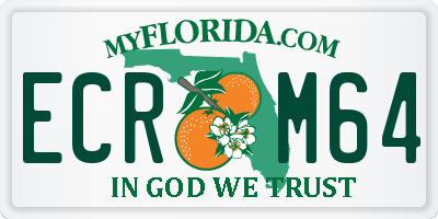 FL license plate ECRM64