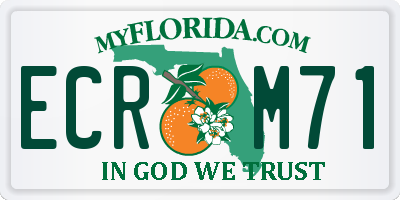 FL license plate ECRM71