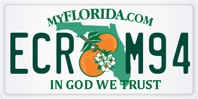 FL license plate ECRM94