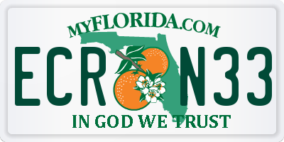 FL license plate ECRN33