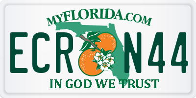 FL license plate ECRN44