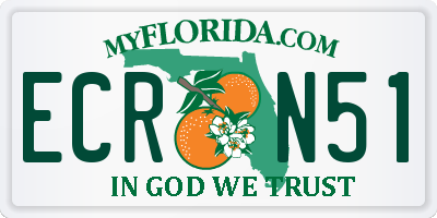 FL license plate ECRN51