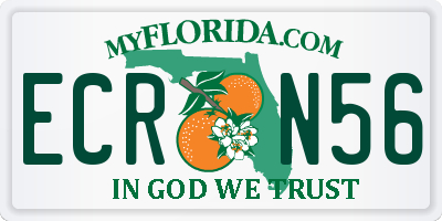 FL license plate ECRN56