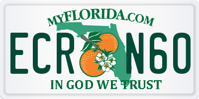 FL license plate ECRN60